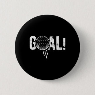 Funny Soccer Goal Golf Four Joke  6 Cm Round Badge