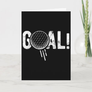 Funny Soccer Goal Golf Four Joke Card