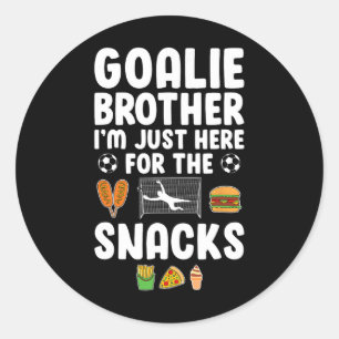 Funny Soccer Goalie Brother Of A Soccer Goalkeeper Classic Round Sticker