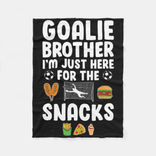 Funny Soccer Goalie Brother Of A Soccer Goalkeeper Fleece Blanket