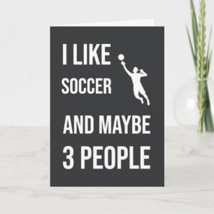Funny Soccer Goalie Cards Player Humour Sports Fan