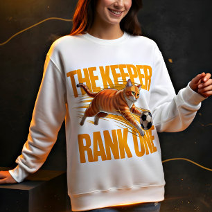Funny Soccer Goalie Cat Gift for Pet Lover Sweatshirt
