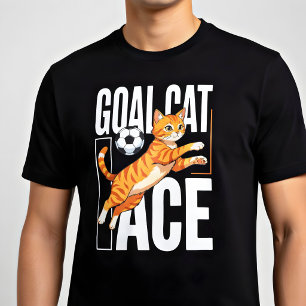 Funny Soccer Goalkeeper Cat   Gift for Soccer love Tri-Blend Shirt