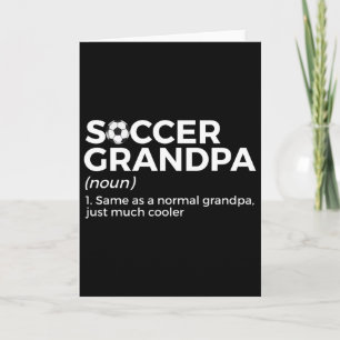 Funny Soccer Grandpa Definition Card