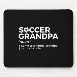 Funny Soccer Grandpa Definition Mouse Mat