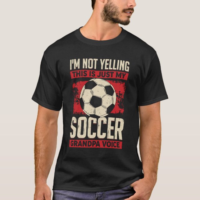 Funny Soccer Grandpa Grandfather Gift T-Shirt (Front)