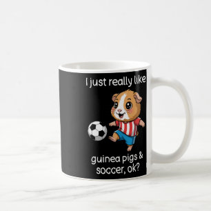 Funny Soccer Guinea Pig Shirt Soccer And Guinea Pi Coffee Mug