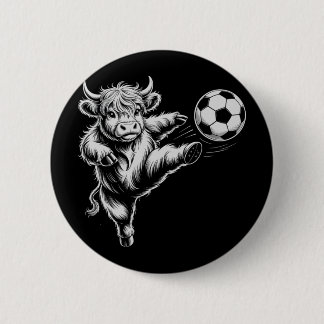 Funny Soccer Heifer What Part Cows Don't Understan 6 Cm Round Badge