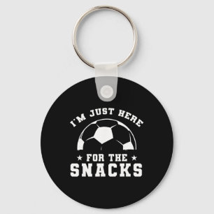 Funny Soccer, I'm Just Here For The Snacks, Sport Key Ring