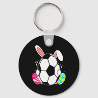 Funny Soccer Ll With Bunny Ears Easter Day Men Boy