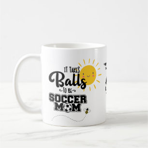 Funny SOCCER MOM Mothers Day Birthday Personalised Coffee Mug