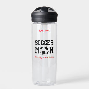 Funny Soccer Mom Personalized Water Bottle