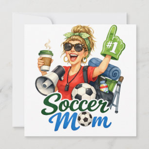 Funny Soccer Mum Card