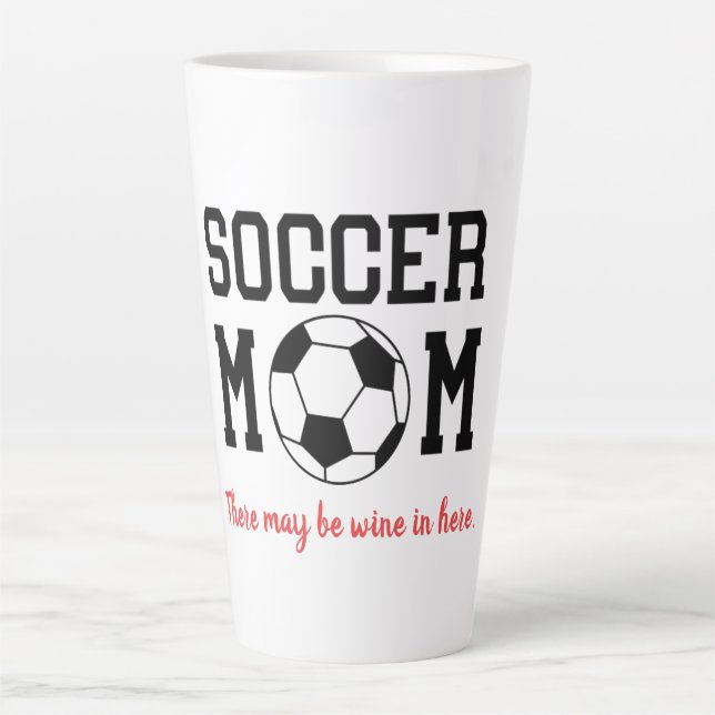 Funny Soccer Mum  Latte Mug (Front)