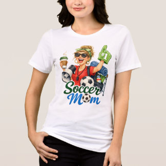 Funny Soccer Mum Tri-Blend Shirt