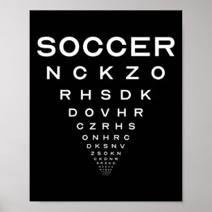 Funny Soccer Opticians Board Joke Poster