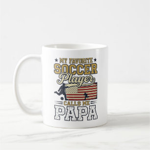 Funny Soccer Papa Vintage Shirt Design_1 Coffee Mug