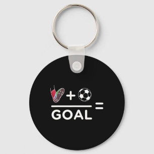 Funny Soccer Player Math Goal Lover Humor Boys Gir Key Ring