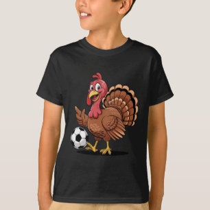 Funny Soccer Player Thanksgiving Turker Sports Hum T-Shirt