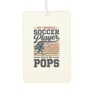 Funny Soccer Pops Vintage Engraving Shirt Design_1 Car Air Freshener
