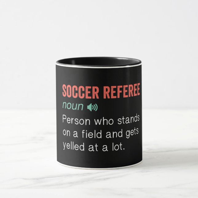 Funny Soccer Referee Definition Mug (Center)