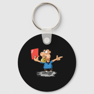 Funny Soccer Referee Red Card T Shirt Gift Key Ring