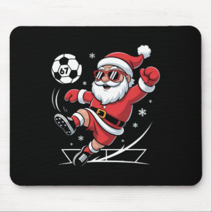 Funny Soccer Santa 67 Meme Christmas Xmas Pajamas Mouse Mat