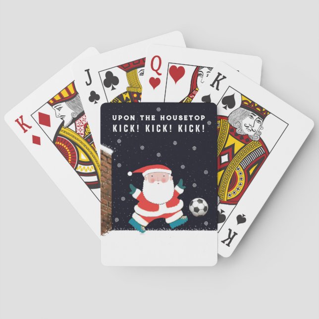 Funny Soccer Stocking Stuffers Playing Cards (Back)