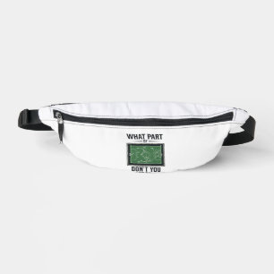 Funny Soccer Tactics Coach Vintage Shirt Design_1 Bum Bags