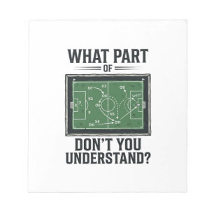 Funny Soccer Tactics Coach Vintage Shirt Design_1 Notepad