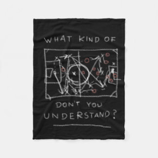 Funny Soccer Trainer Tactics Board Saying Fleece Blanket