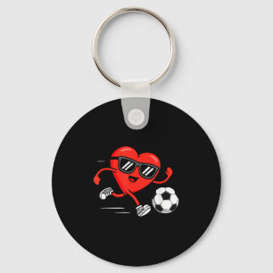Funny Soccer Valentines Day Heart Boys Mens Sports Key Ring