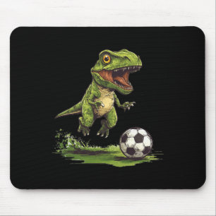 Funny Soccer With Juric Dinosaur Outfit Mouse Mat
