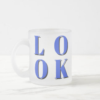 funny social cute cool design frosted glass coffee mug