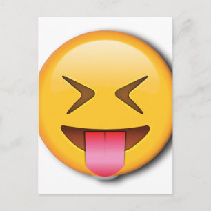 Funny Social Emoji Postcard