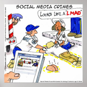 Funny Social Media Crimes Poster