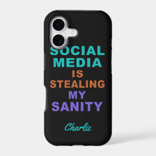 Funny “Social Media” custom name phone cases