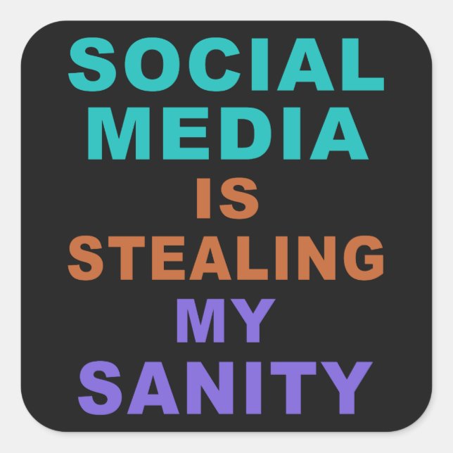 Funny “Social Media” stickers (Front)