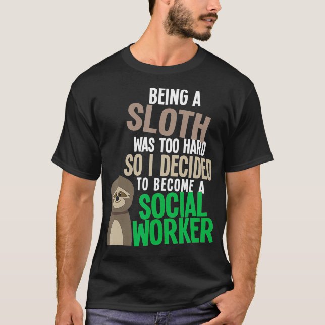 Funny Social Work Student Masters Degree Graduatio T-Shirt (Front)