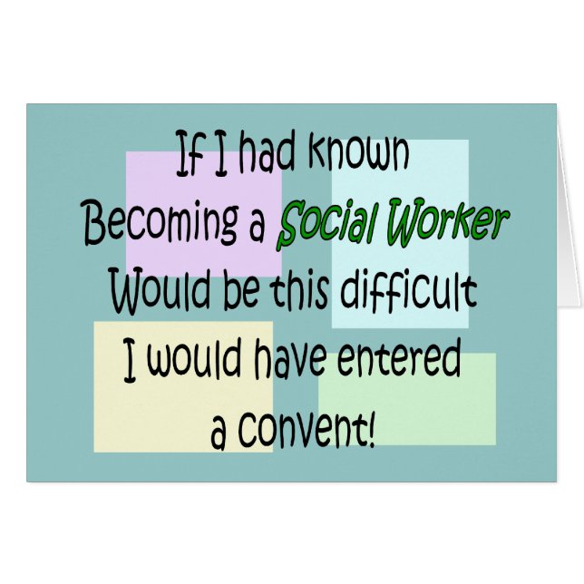 Funny Social Worker Gifts (Front Horizontal)