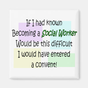 Funny Social Worker Gifts Magnet