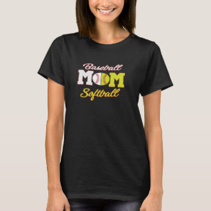 Funny Softball Baseball Mum Hoodie For Women T-Shirt