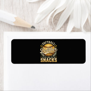 Funny Softball Brother Snacks Sports