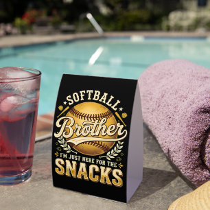 Funny Softball Brother Snacks Sports