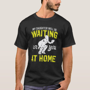 Funny Softball Catcher Dad Softball Catcher Father T-Shirt