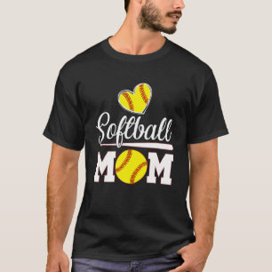 Funny Softball Mum Baseball Lover Women Mother's D T-Shirt