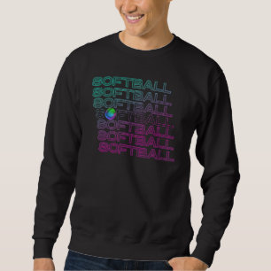 Funny Softball Player For Girls Youth And Teens Sweatshirt