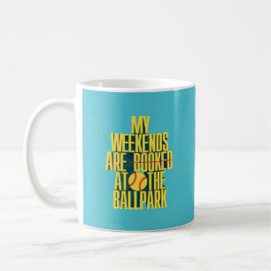 Funny Softball Weekend At The Ballpark Sports Coffee Mug