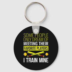Funny Softll Coach Trainer T And Ll Sports Lover Q Key Ring