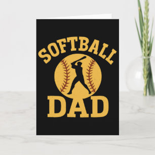 Funny Softll Dad Father's Day For Sports Fan Card